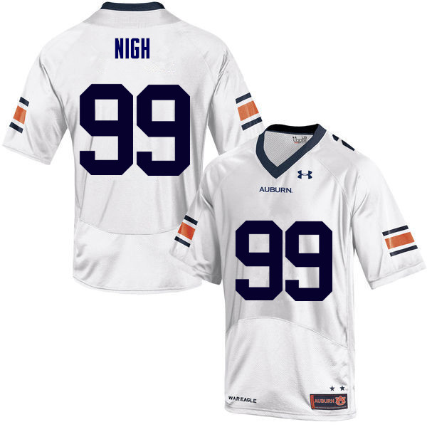 Men Auburn Tigers #99 Spencer Nigh College Football Jerseys Sale-White - Click Image to Close
